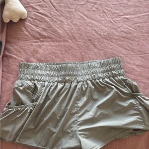 FP Movement by Free People Olive Green Athletic Shorts